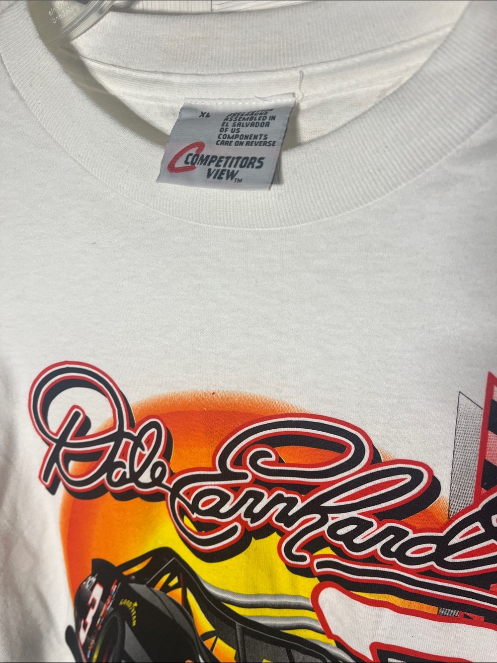 Dale Earnhardt Sr. White Long-Sleeve Racing Graphic Tee Rare collectors shirt - Picture 3 of 4